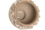 DKD Home Decor Jarron Mediterraneo Crema Ceramica 21 x 20 x 21 cm