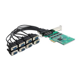 DeLOCK 89336 Tarjeta PCIe a 8 Puertos Serie RS-232 High Speed