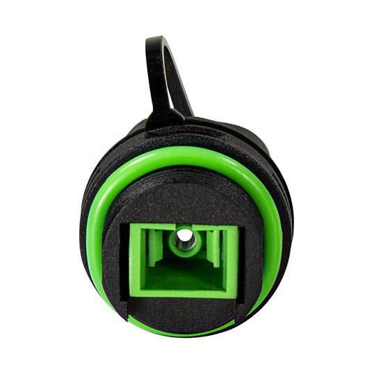LogiLink Conector de fibra óptica Simplex SC para exteriores con prensaestopas y tapa antipolvo