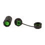 LogiLink Conector de fibra óptica Simplex SC para exteriores con prensaestopas y tapa antipolvo