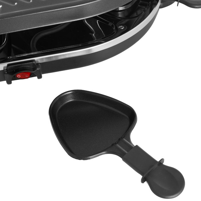 Day Raclette Para 8 Personas 1200W con Grill Antiadherente y 8 Sartenes