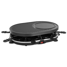 Day Raclette Para 8 Personas 1200W con Grill Antiadherente y 8 Sartenes