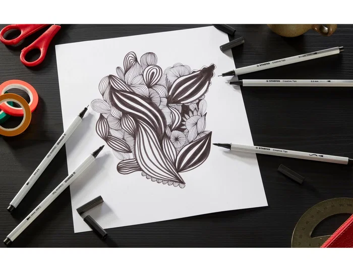 Stabilo Creative Tips Arty Line Set de 30 Rotuladores en Colores Pasteles