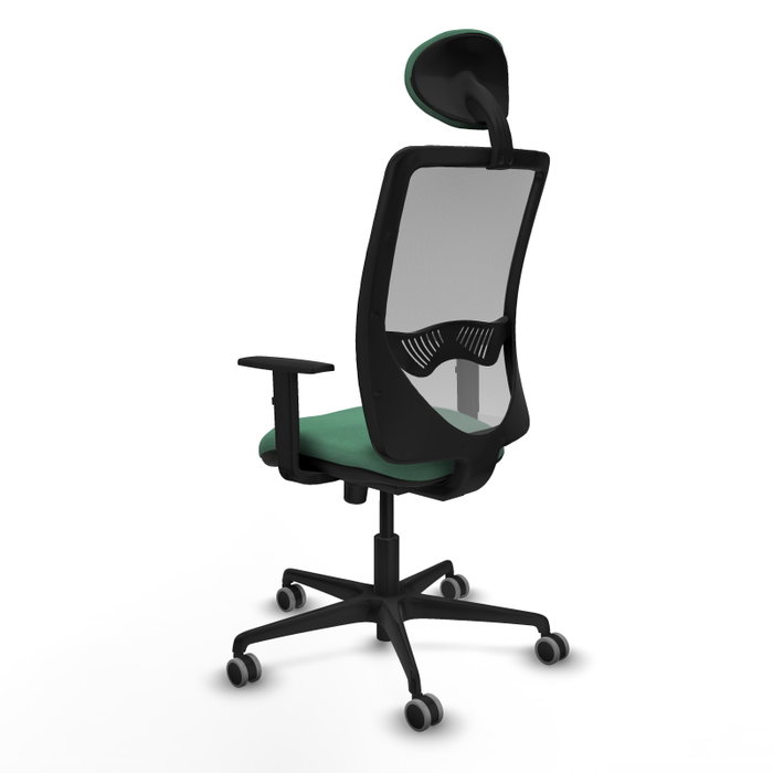 PIQUERAS Y CRESPO Silla de oficina Zulema con mecanismo Sincro, Verde esmeralda y Gris PIQUERAS Y CRESPO Silla de oficina Zulema con mecanismo Sincro, Verde esmeralda y Gris