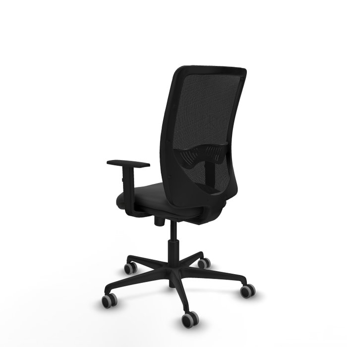 PIQUERAS Y CRESPO Silla de oficina Zulema con mecanismo Sincro, Gris oscuro y Negro