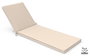 DKD Home Decor Cojín para Tumbona de Poliéster 190x60x5 cm Beige y Blanco
