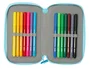 Safta Plumier Blackfit8 pétalos Triple Cremallera 37 Pcs
