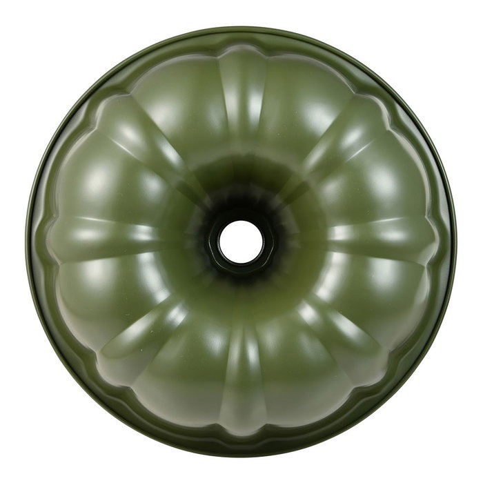 San Ignacio Molde redondo Experto acero al carbono antiadherente Ø25.5 x 8 cm color verde oliva para horno y pasteles San Ignacio Molde redondo Experto acero al carbono antiadherente Ø25.5 x 8 cm color verde oliva para horno y pasteles