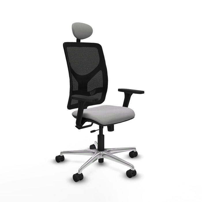 PIQUERAS Y CRESPO Silla de oficina Motilla con mecanismo Sincro/Traslack Gris claro y Negro PIQUERAS Y CRESPO Silla de oficina Motilla con mecanismo Sincro/Traslack Gris claro y Negro