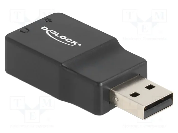 DeLOCK 66634 Tarjeta de sonido externa USB-A a 2 x 3,5 mm