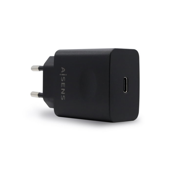 AISENS - CARGADOR USB-C PD3.0 1 PUERTO 1xUSB-C 20W, NEGRO AISENS - CARGADOR USB-C PD3.0 1 PUERTO 1xUSB-C 20W, NEGRO