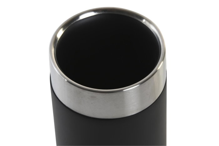 DKD Home Decor Vaso de Resina e Inox Negro y Plateado 7x7x10,5 cm DKD Home Decor Vaso de Resina e Inox Negro y Plateado 7x7x10,5 cm