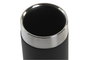 DKD Home Decor Vaso de Resina e Inox Negro y Plateado 7x7x10,5 cm