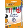 Bic 516355 Bolígrafos de Tinta de Aceite, Caja de 10 Unidades, Colores Surtidos