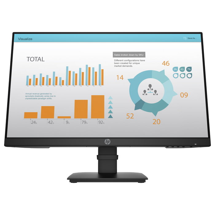 HP P24 G4 Full HD IPS 23.8 pulgadas Black