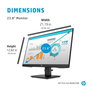 HP Monitor P24 G4 60.5 cm (23.8 pulgadas) Full HD IPS, resolución 1920 x 1080, panel IPS, bisel micro-edge por 3 lados, puertos HDMI/DisplayPort/VGA