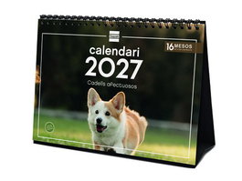 Finocam Calendario de Sobremesa 2027 en Catalán con Diseño de Cadells