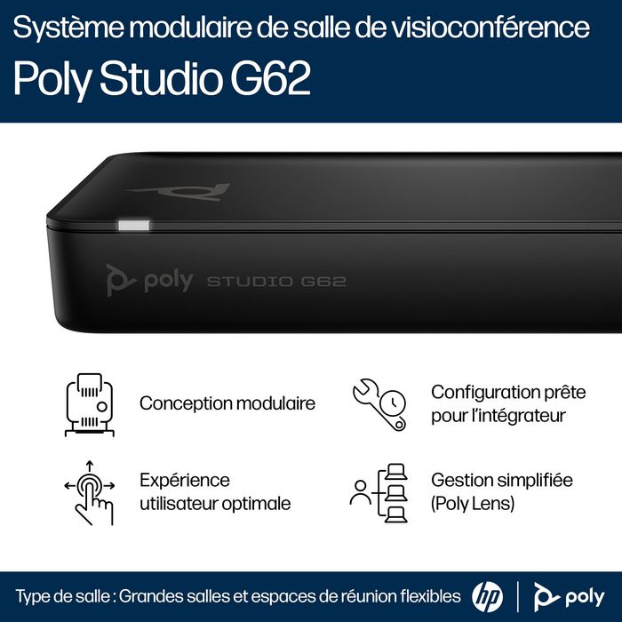 HP Poly Studio G62 Sistema de videoconferencia 4K Ultra HD