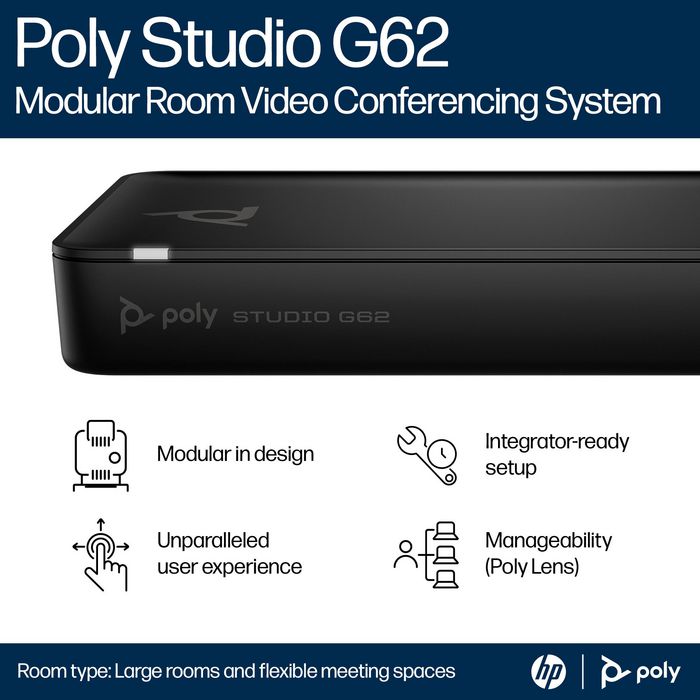 HP Poly Studio G62 Sistema de videoconferencia 4K Ultra HD