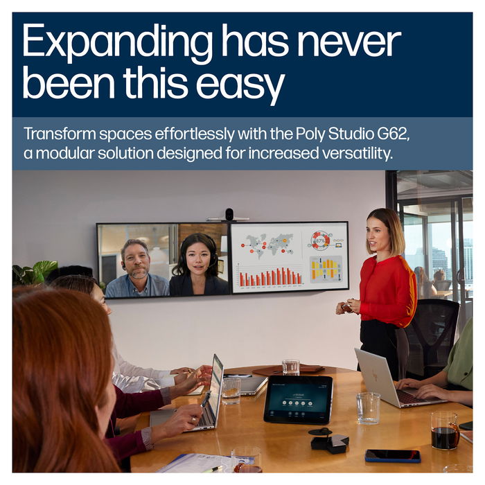 HP Poly Studio G62 Sistema de Videoconferencia 4K Ultra HD para Teams