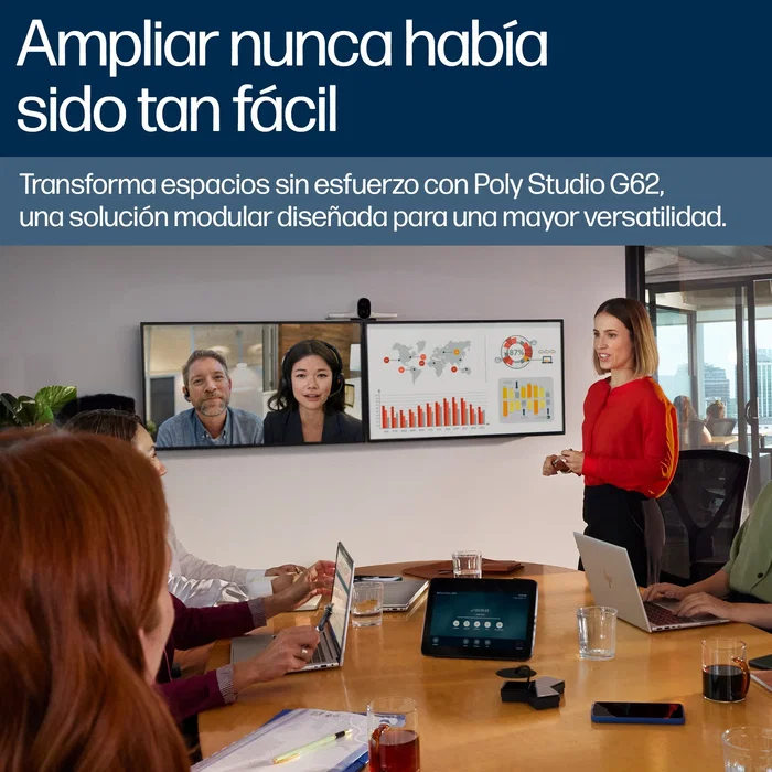 HP Poly Studio G62 Sistema de videoconferencia 4K Ultra HD Negro