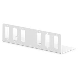 Digitus Placa Adaptadora para Caja Unibox de Fibra Óptica, Montaje en Pared Kompakt, Conector SC Duplex, Gris, Acero, 145x40x50 mm