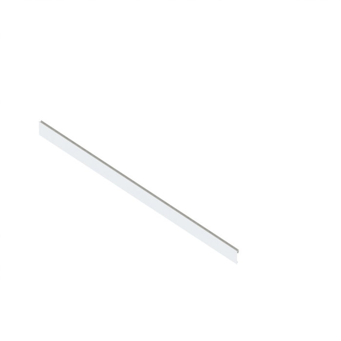 HERRAJES ALK Perfil Metálico Qube H59 Para Vidrio Acabado Blanco (Set de 2)