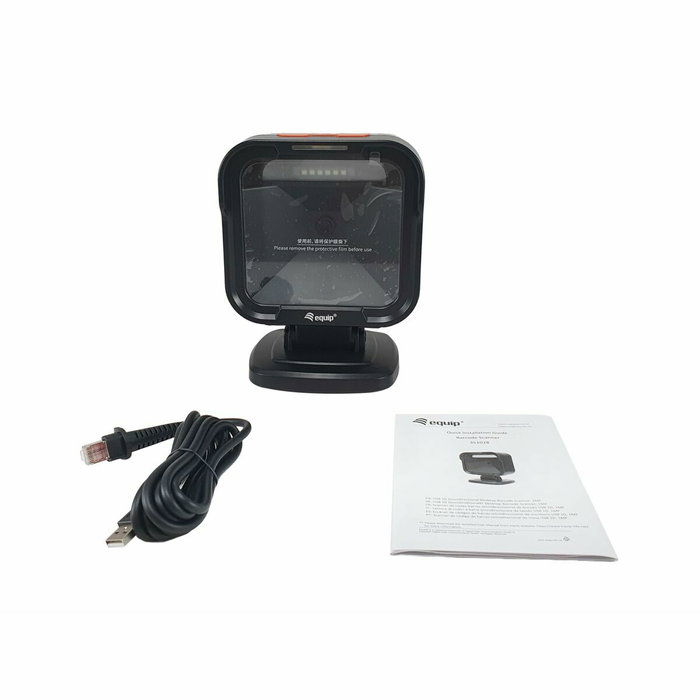 Equip Lector de códigos de barras omnidireccional 2D USB Negro Equip Lector de códigos de barras omnidireccional 2D USB Negro