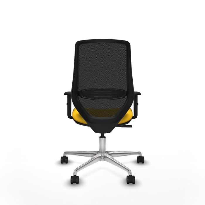 PIQUERAS Y CRESPO Silla de oficina Mardos con mecanismo Sincro, Amarillo y Negro