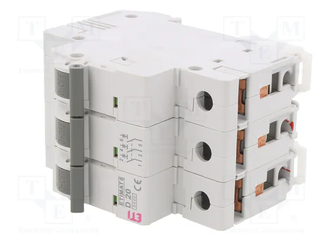ETI POLAM ETIMAT 6 3P D20 Interruptor magnetotérmico 20A 6kA