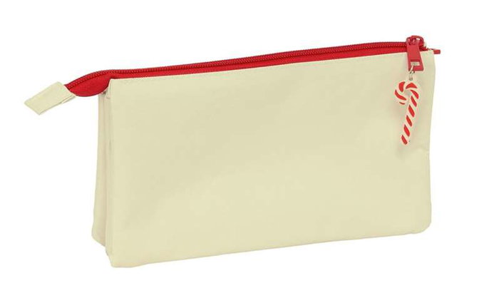 Safta Portatodo Triple Osito Beige Felices Fiestas 22x12x3cm