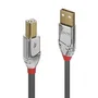 Lindy Cromo Line Cable USB 2.0 de Tipo A a Tipo B, 2m, Gris