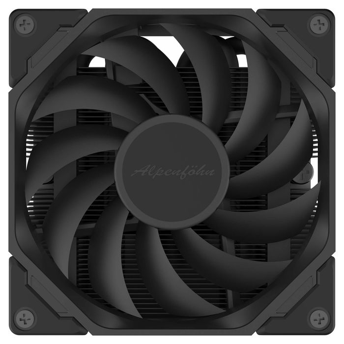 EKL Alpenföhn Panorama 2 Refrigerador de Aire, Ventilador 9,2 cm, 500-3000 RPM, Negro