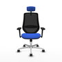 PIQUERAS Y CRESPO Silla de oficina Mardos con mecanismo Sincro Azul y Negro
