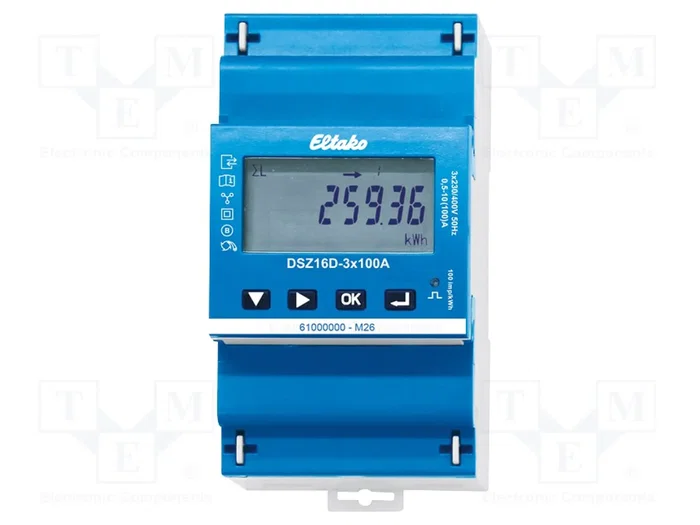 Eltako DSZ16D-3x100A Monitor de corriente trifásica 3x100A MID Eltako DSZ16D-3x100A Monitor de corriente trifásica 3x100A MID