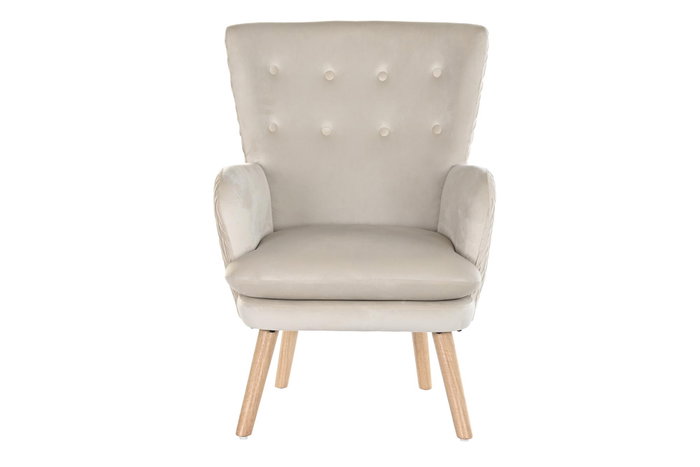 DKD Home Decor Butaca Beige Natural 70 x 95 x 67 cm
