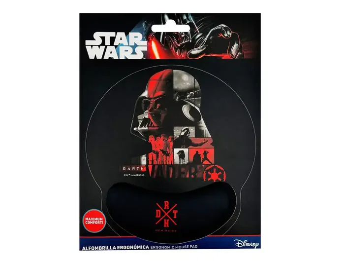 Wondee Alfombrilla de Ratón Darth Vader Star Wars Ergonómica de Gel 230x250 mm Wondee Alfombrilla de Ratón Darth Vader Star Wars Ergonómica de Gel 230x250 mm