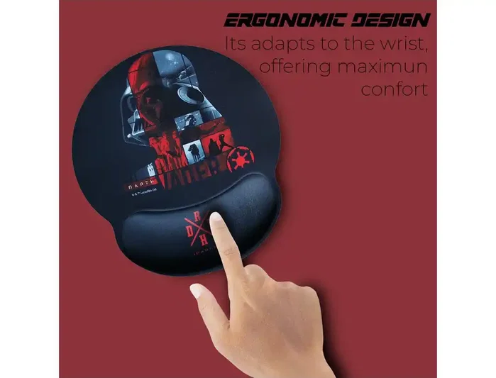 Wondee Alfombrilla de Ratón Darth Vader Star Wars Ergonómica de Gel 230x250 mm Wondee Alfombrilla de Ratón Darth Vader Star Wars Ergonómica de Gel 230x250 mm
