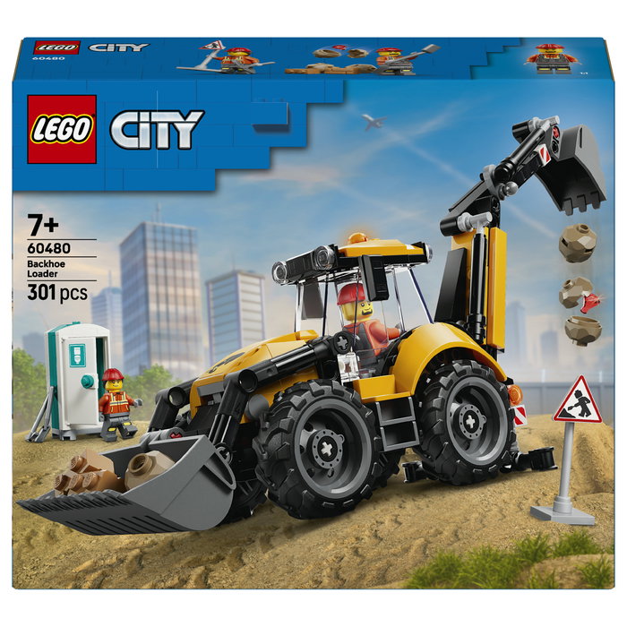 LEGO City Cargadora Retroexcavadora Amarilla 60480