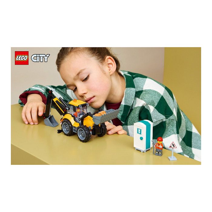 LEGO City Cargadora Retroexcavadora Amarilla 60480