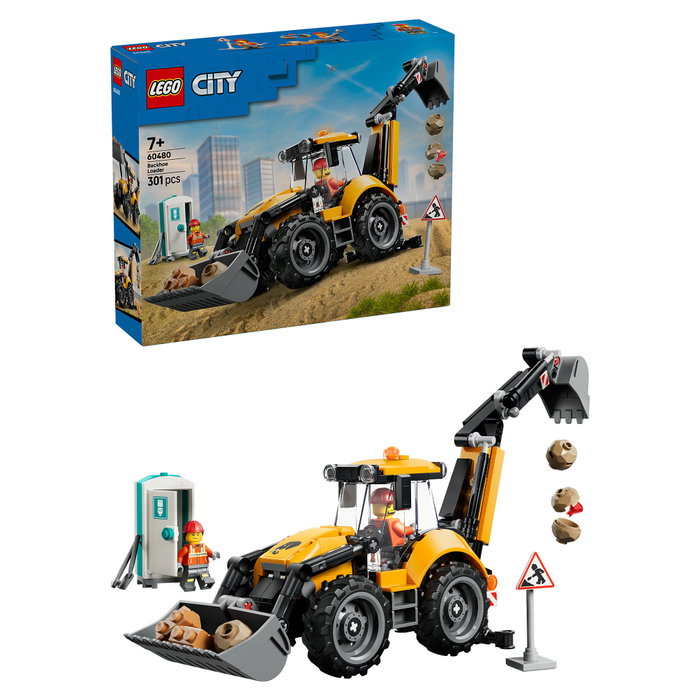 LEGO City Cargadora Retroexcavadora Amarilla 60480