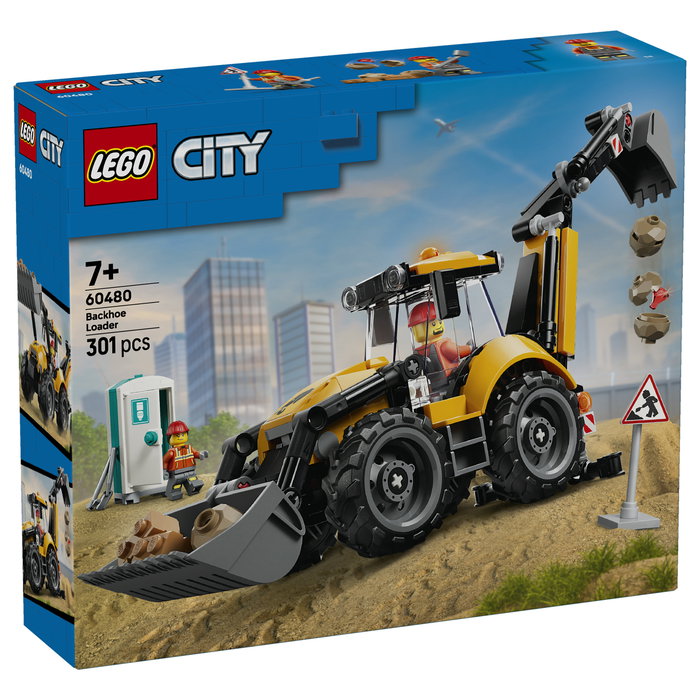 LEGO City Cargadora Retroexcavadora Amarilla 60480