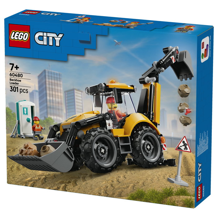 LEGO City Cargadora Retroexcavadora Amarilla 60480