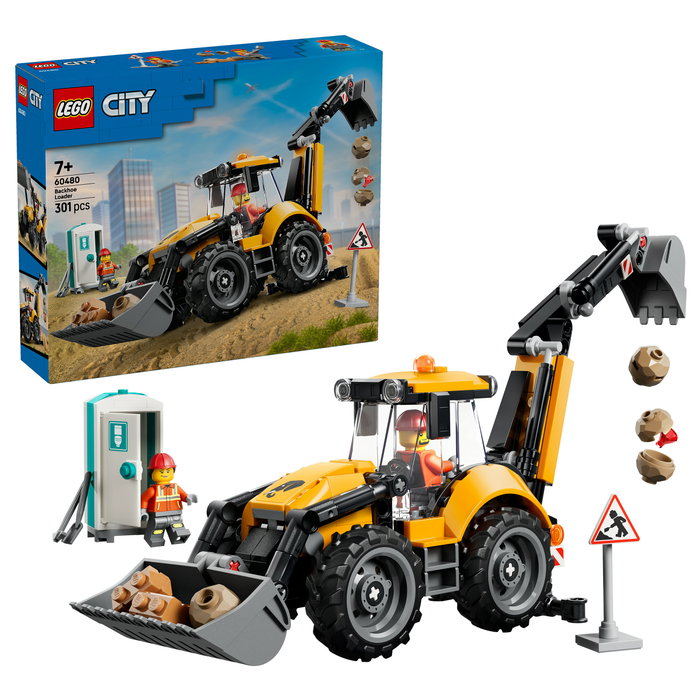 LEGO City Cargadora Retroexcavadora Amarilla 60480