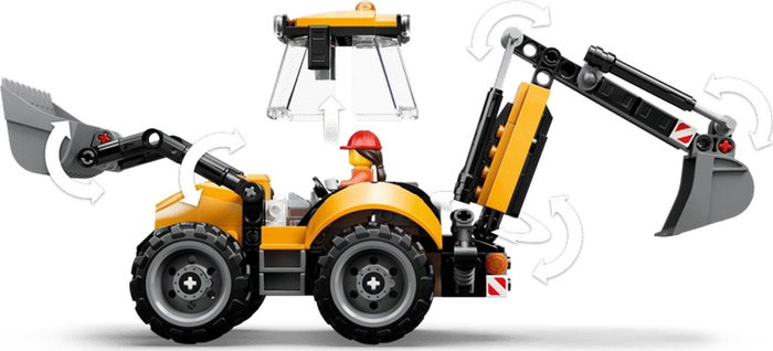 LEGO City Cargadora Retroexcavadora Amarilla 60480