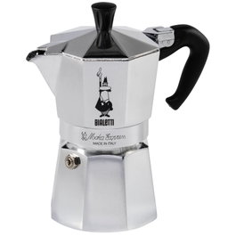 Bialetti Moka Express Cafetera Italiana de Aluminio, 4 tazas