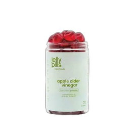 Jelly Pills Apple Cider Vinegar Gummies - Vinagre de Sidra de Manzana en Gomas, Envase de 70 Gummies