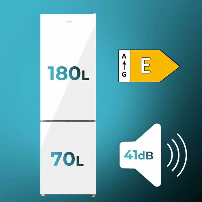 Frigorífico combinado Cecotec Bolero CoolMarket Combi 250 Blanco