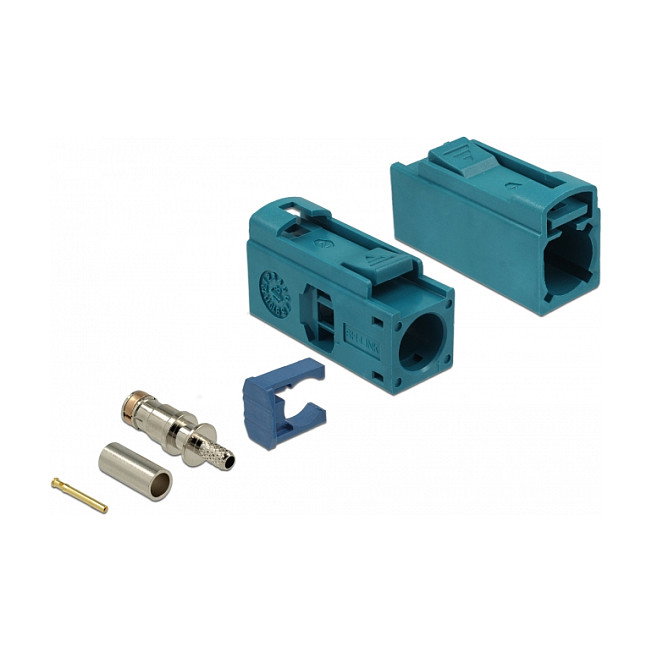 DeLOCK 89695 Conector coaxial FAKRA Z macho azul DeLOCK 89695 Conector coaxial FAKRA Z macho azul