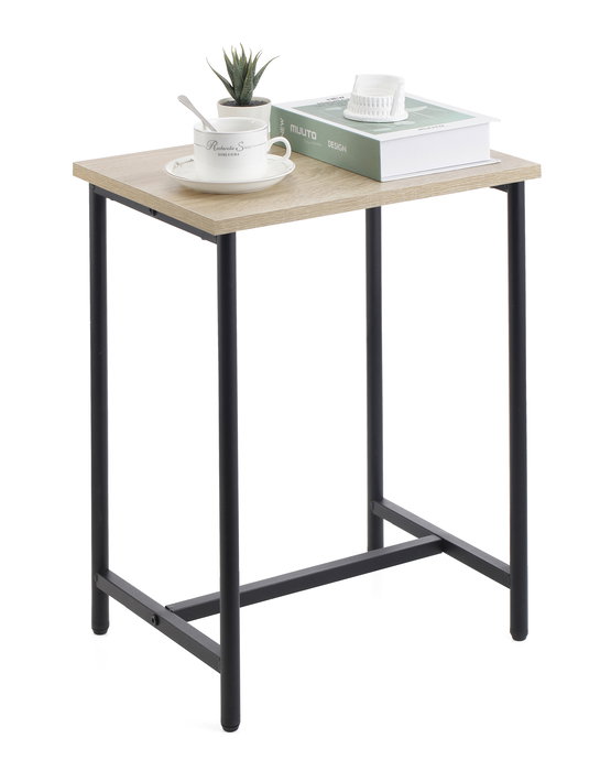 Inde Mesita Auxiliar Madera-Metal Black 40x30x50 cm (4 Unidades)